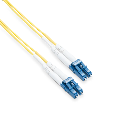 15m (49ft) LC UPC to LC UPC Duplex OS2 Single Mode LSZH 2.0mm Fiber Optic Patch Cable SFPS