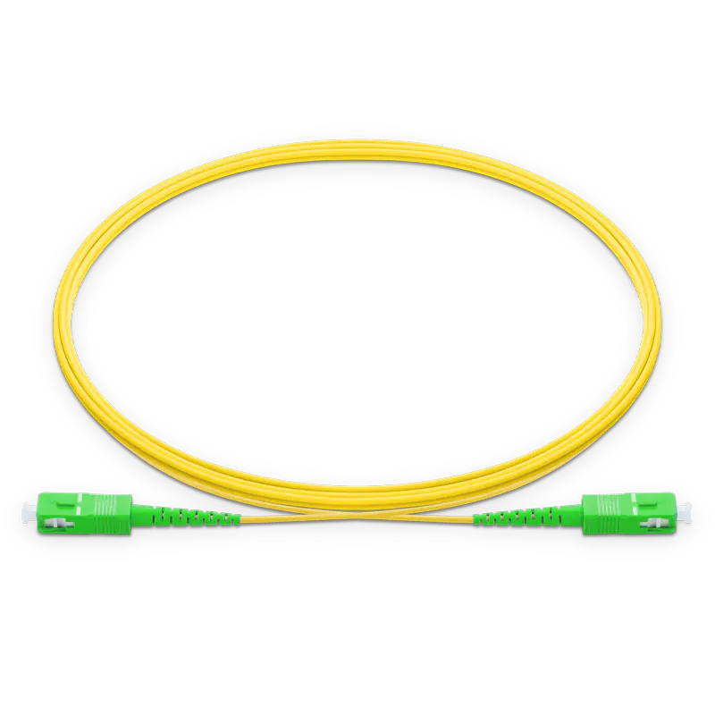 1m (3ft) SC APC to SC APC Simplex OS2 Single Mode LSZH 2.0mm Fiber Optic Patch Cable SFPS