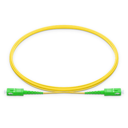1m (3ft) SC APC to SC APC Simplex OS2 Single Mode LSZH 2.0mm Fiber Optic Patch Cable SFPS
