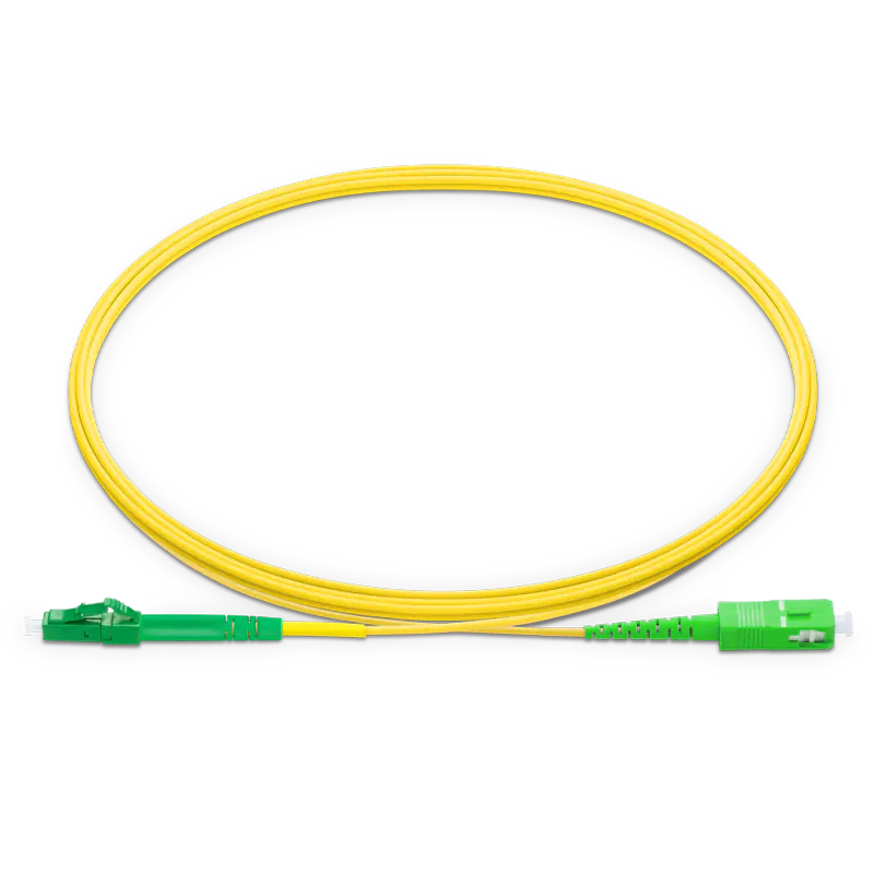 3m (10ft) LC APC to SC APC Simplex OS2 Single Mode LSZH 2.0mm Fiber Optic Patch Cable SFPS