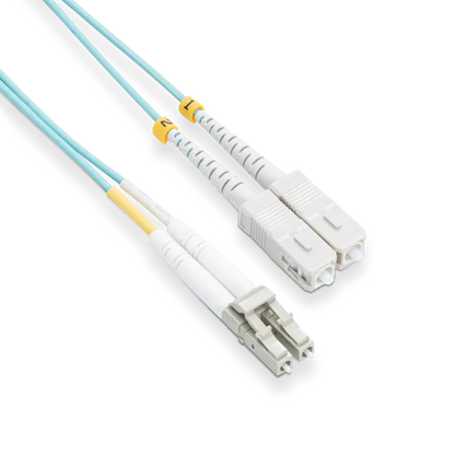 1.5m (5ft) LC UPC to SC UPC Duplex OM4 Multimode LSZH 2.0mm Fiber Optic Patch Cable SFPS