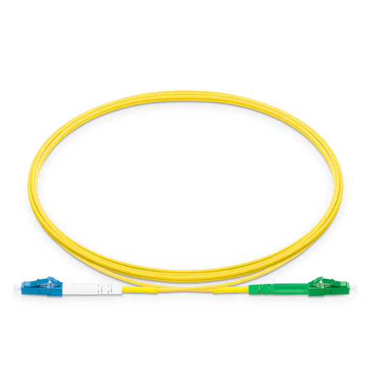 10m (33ft) LC UPC to LC APC Simplex OS2 Single Mode LSZH 2.0mm Fiber Optic Patch Cable SFPS