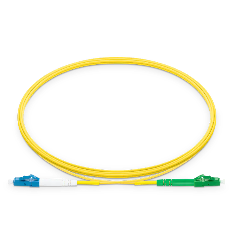 4m (13ft) LC UPC to LC APC Simplex OS2 Single Mode LSZH 2.0mm Fiber Optic Patch Cable SFPS