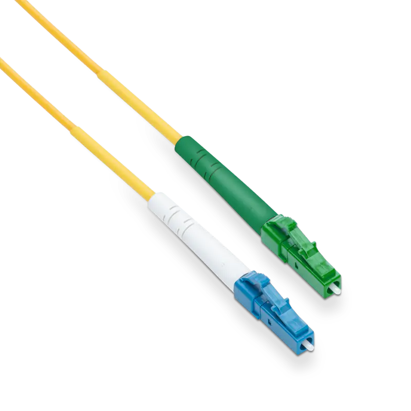 25m (82ft) LC UPC to LC APC Simplex OS2 Single Mode LSZH 2.0mm Fiber Optic Patch Cable SFPS