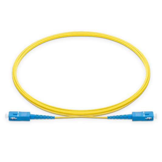 10m (33ft) SC UPC to SC UPC Simplex OS2 Single Mode LSZH 2.0mm Fiber Optic Patch Cable SFPS