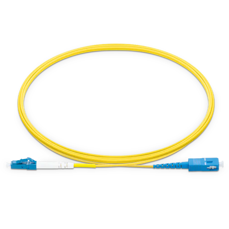 1.5m (5ft) LC UPC to SC UPC Simplex OS2 Single Mode LSZH 2.0mm Fiber Optic Patch Cable SFPS