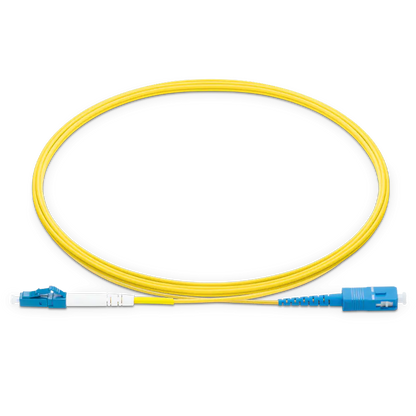25m (82ft) LC UPC to SC UPC Simplex OS2 Single Mode LSZH 2.0mm Fiber Optic Patch Cable SFPS