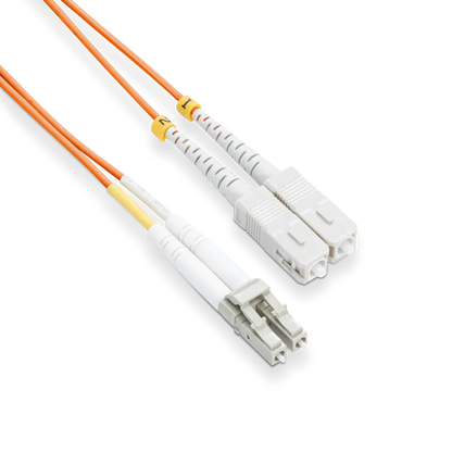 8m (26ft) LC UPC to SC UPC Duplex OM2 Multimode LSZH 2.0mm Fiber Optic Patch Cable SFPS
