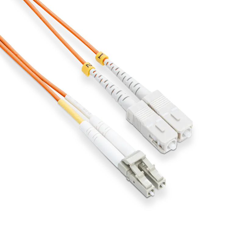 10m (33ft) LC UPC to SC UPC Duplex OM2 Multimode LSZH 2.0mm Fiber Optic Patch Cable SFPS
