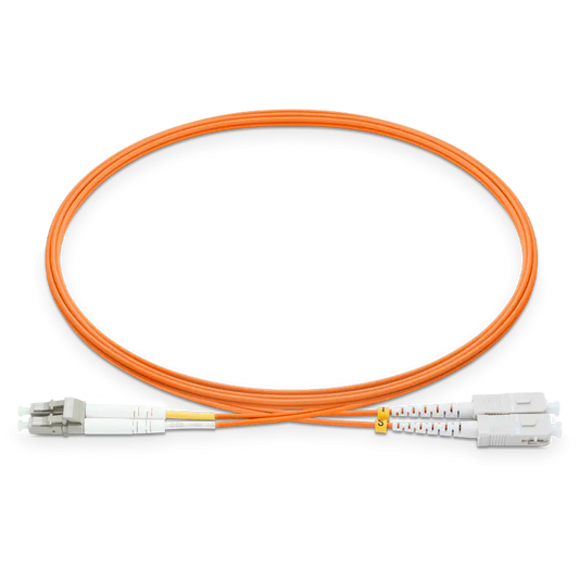 30m (98ft) LC UPC to SC UPC Duplex OM2 Multimode LSZH 2.0mm Fiber Optic Patch Cable SFPS