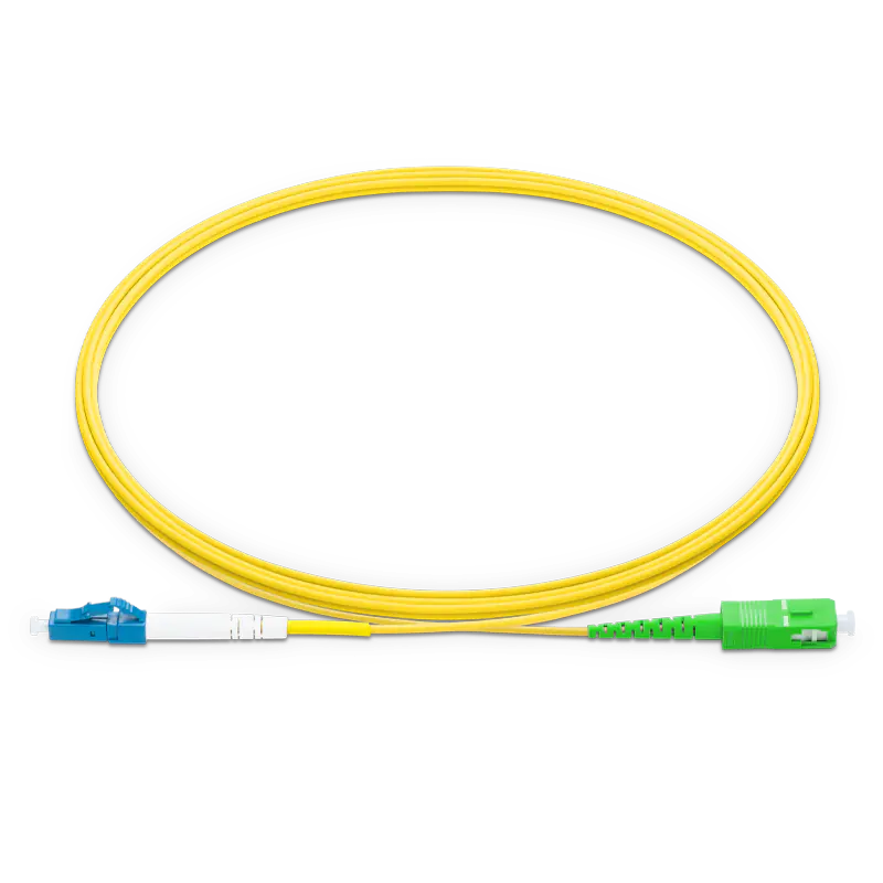 4m (13ft) LC UPC to SC APC Simplex OS2 Single Mode LSZH 2.0mm Fiber Optic Patch Cable SFPS