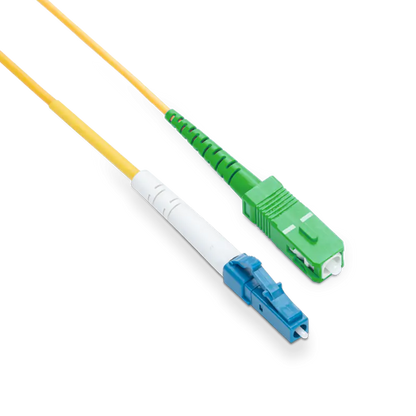 30m (98ft) LC UPC to SC APC Simplex OS2 Single Mode LSZH 2.0mm Fiber Optic Patch Cable SFPS