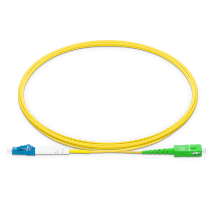 2m (7ft) LC UPC to SC APC Simplex OS2 Single Mode LSZH 2.0mm Fiber Optic Patch Cable SFPS