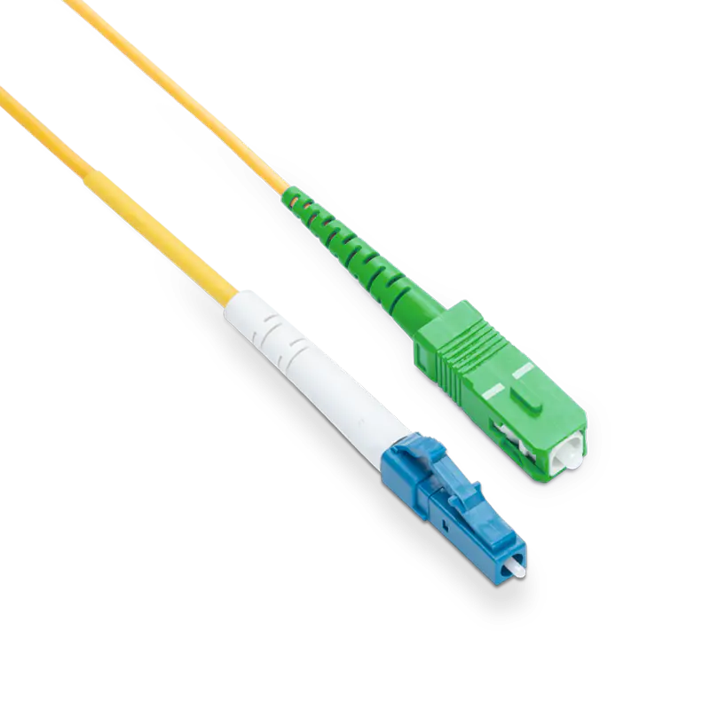 1m (3ft) LC UPC to SC APC Simplex OS2 Single Mode LSZH 2.0mm Fiber Optic Patch Cable SFPS