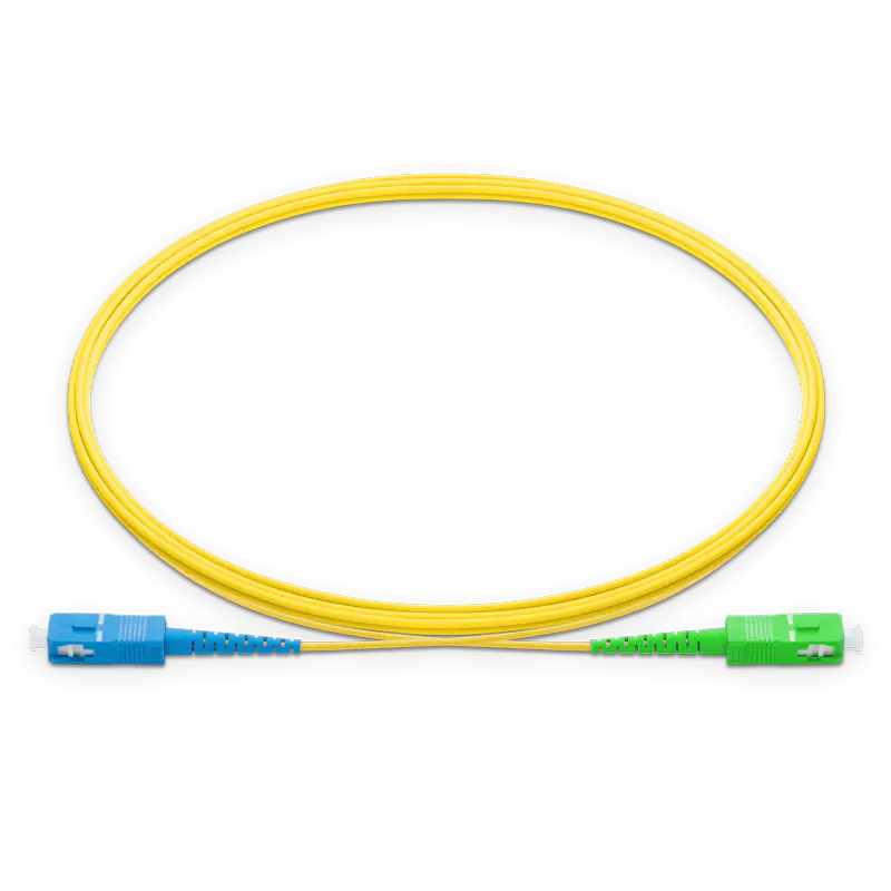 2m (7ft) SC UPC to SC APC Simplex OS2 Single Mode LSZH 2.0mm Fiber Optic Patch Cable SFPS