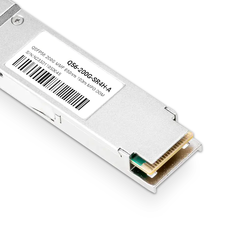 NVIDIA/Mellanox Compatible 200G SR4 QSFP56 PAM4 850nm 100m DOM MTP/MPO-12 APC InfiniBand HDR Transceiver Module for MMF SFPS