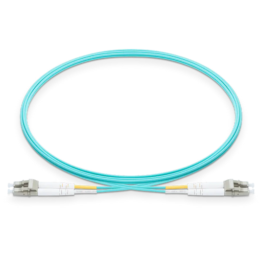 2m (7ft) LC UPC to LC UPC Duplex 0.15dB IL OM4 Multimode LSZH 2.0mm BIF Fiber Optic Patch Cable SFPS