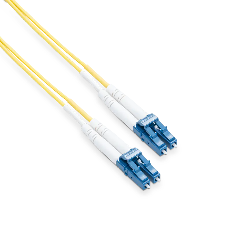 3m (10ft) Grade B LC UPC to LC UPC Duplex Typical 0.12dB IL OS2 Single Mode LSZH 2.0mm BIF Fiber Optic Patch Cable SFPS