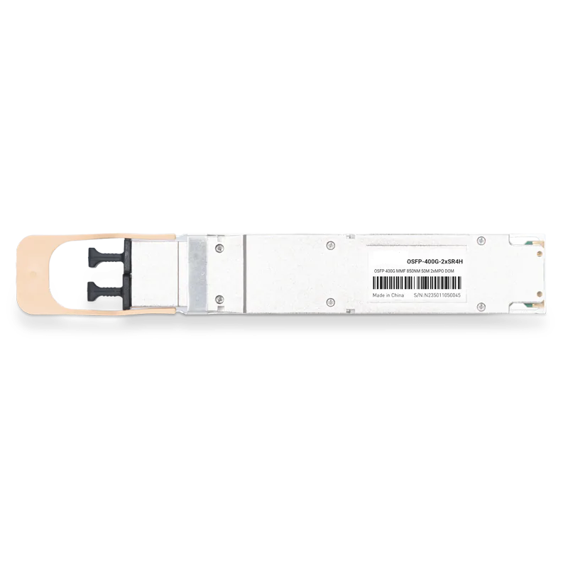 NVIDIA/Mellanox Compatible 400G OSFP 2Ã—SR4 850nm 50m Dual MTP/MPO-12 APC MMF InfiniBand HDR Finned Top Optical Transceiver Module SFPS