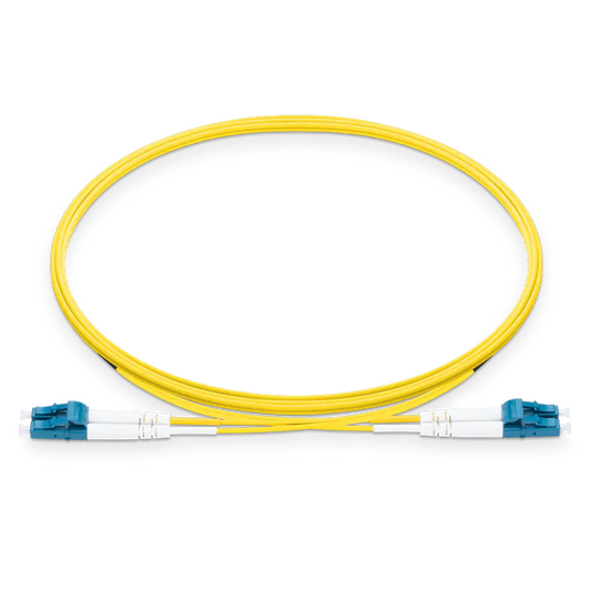 7m (23ft) Grade B LC UPC to LC UPC Duplex Typical 0.12dB IL OS2 Single Mode LSZH 2.0mm BIF Fiber Optic Patch Cable SFPS