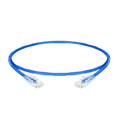 25ft (7.6m) Cat6 Snagless RJ45 Unshielded (UTP) PVC CM Ethernet Patch Cable, 24AWG 100% Copper Wire Blue SFPS