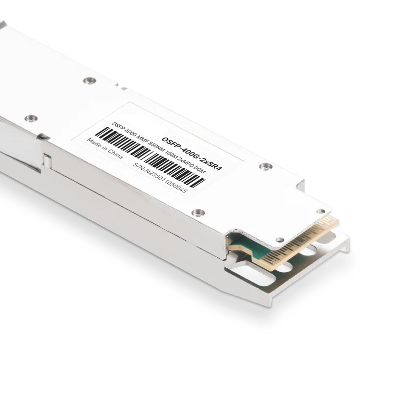 Cisco Compatible OSFP-400G-2xSR4 850nm 100m Dual MTP/MPO-12 APC MMF Finned Top Optical Transceiver Module SFPS