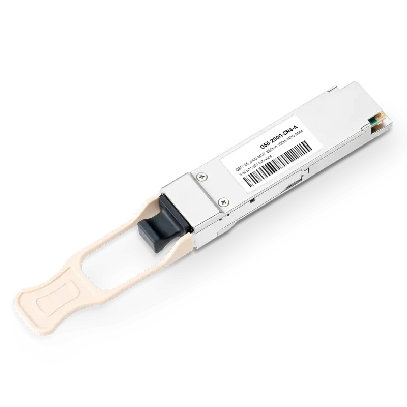NVIDIA/Mellanox MMA1T00-VS Compatible 200GbE SR4 QSFP56 PAM4 850nm 100m MPO/MTP-12 APC Optical Transceiver Module for MMF SFPS