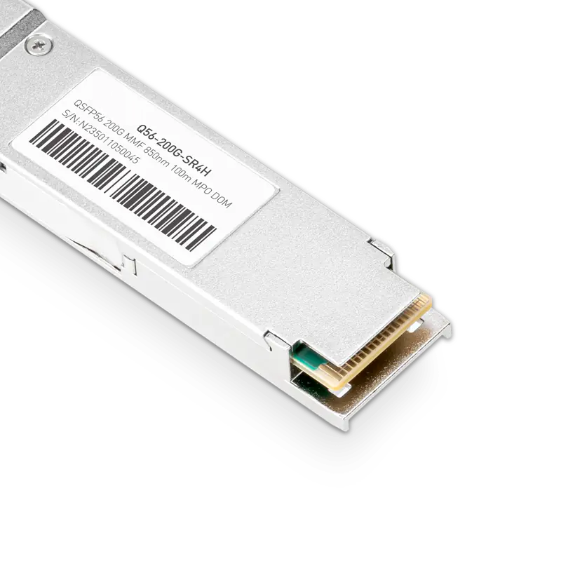 NVIDIA/Mellanox MMA1T00-HS Compatible 200G SR4 QSFP56 PAM4 850nm 100m DOM MTP/MPO-12 UPC InfiniBand HDR Transceiver Module for MMF SFPS