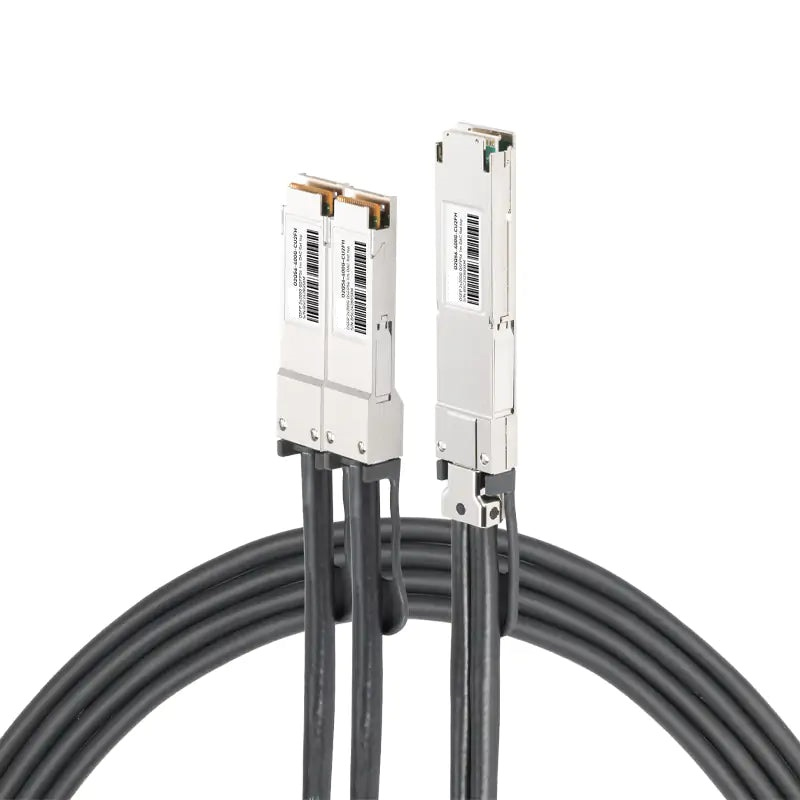 NVIDIA/Mellanox Compatible 3m (10ft) 400Gb/s OSFP Flat Top to 2x200Gb/s QSFP56 InfiniBand HDR Passive Copper Splitter Cable SFPS