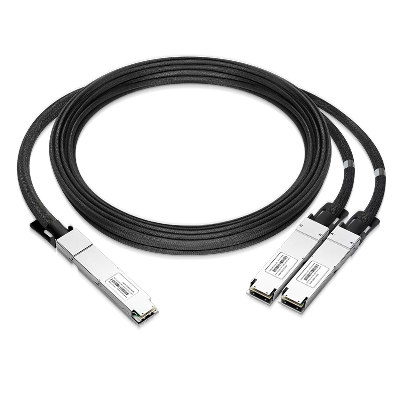 NVIDIA/Mellanox Compatible AEC 3m (10ft) Twin-port 2x400Gb/s OSFP Finned Top to 2x400Gb/s OSFP Flat Top InfiniBand NDR Active Electrical Splitter Cable SFPS