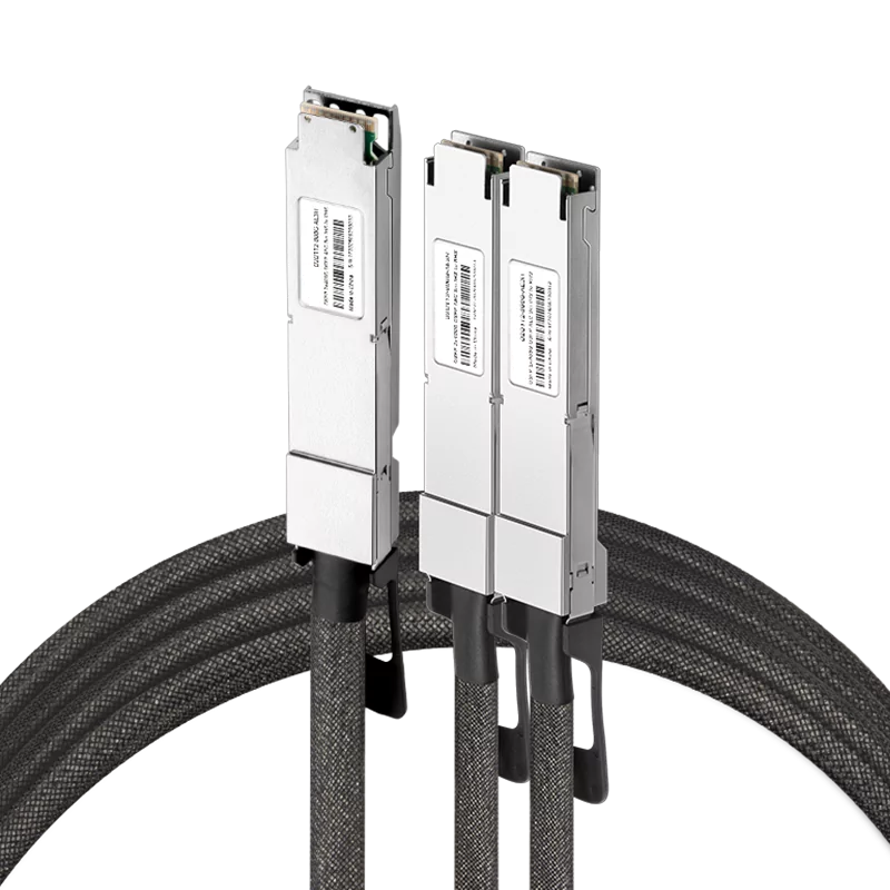 NVIDIA/Mellanox Compatible AEC 3m (10ft) Twin-port 2x400Gb/s OSFP Finned Top to 2x400Gb/s OSFP Flat Top InfiniBand NDR Active Electrical Splitter Cable SFPS