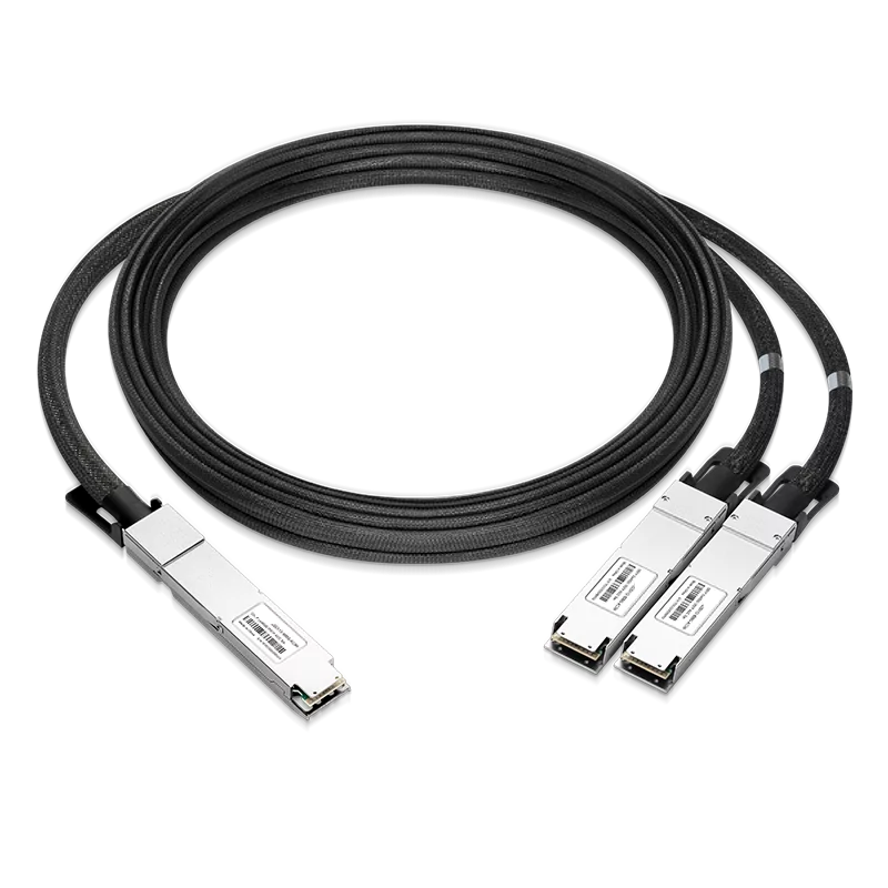 NVIDIA/Mellanox Compatible ACC 3m (10ft) Twin-port 2x400Gb/s OSFP Finned Top to 2x400Gb/s OSFP Flat Top InfiniBand NDR Active Copper Splitter Cable SFPS