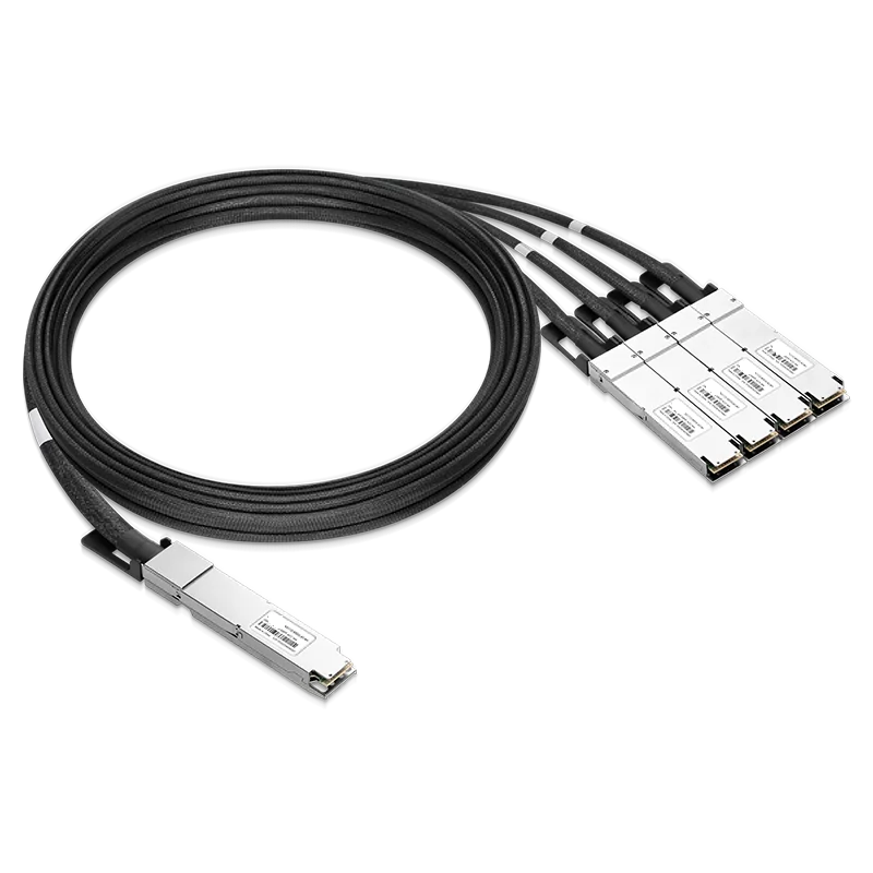 NVIDIA/Mellanox Compatible ACC 3m (10ft) Twin-port 2x400Gb/s OSFP Finned Top to 4x200Gb/s OSFP Flat Top InfiniBand NDR Active Copper Splitter Cable SFPS