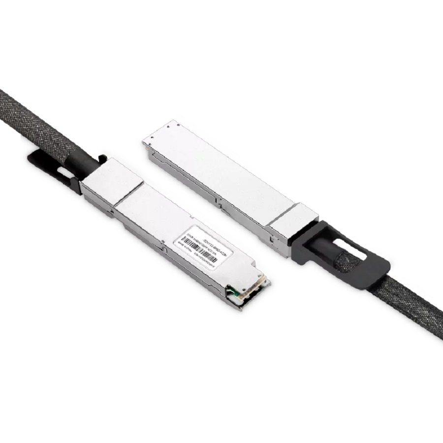 NVIDIA/Mellanox Compatible ACC 3m (10ft) Twin-port 2x400Gb/s OSFP Finned Top to 4x200Gb/s OSFP Flat Top InfiniBand NDR Active Copper Splitter Cable SFPS
