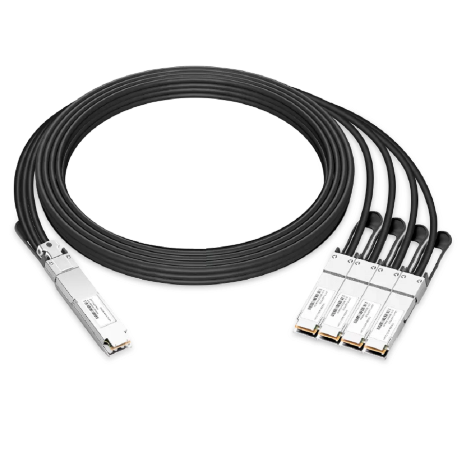 NVIDIA/Mellanox Compatible DAC 3m (10ft) 400Gb/s OSFP to 4x100Gb/s QSFP56 InfiniBand HDR Passive Copper Splitter Cable SFPS