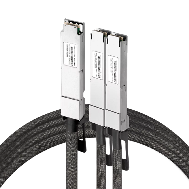 NVIDIA/Mellanox Compatible AEC 5m (16ft) Twin-port 2x400Gb/s OSFP Finned Top to 2x400Gb/s OSFP Flat Top InfiniBand NDR Active Electrical Splitter Cable SFPS