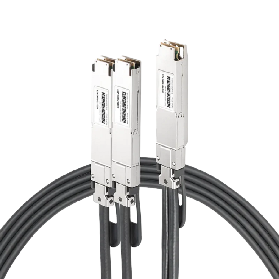 NVIDIA/Mellanox Compatible AEC 3m (10ft) Twin-port 2x400Gb/s OSFP Finned Top to 2x400Gb/s OSFP Flat Top Active Electrical Splitter Cable SFPS