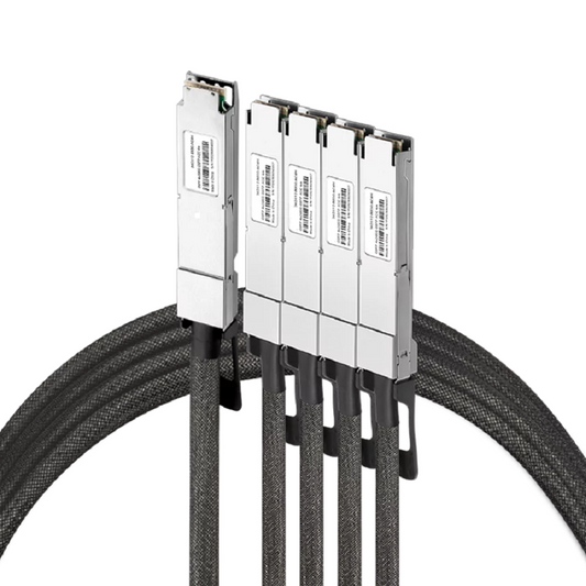 NVIDIA/Mellanox Compatible ACC 3m (10ft) Twin-port 2x400Gb/s OSFP Finned Top to 4x200Gb/s OSFP Flat Top InfiniBand NDR Active Copper Splitter Cable SFPS