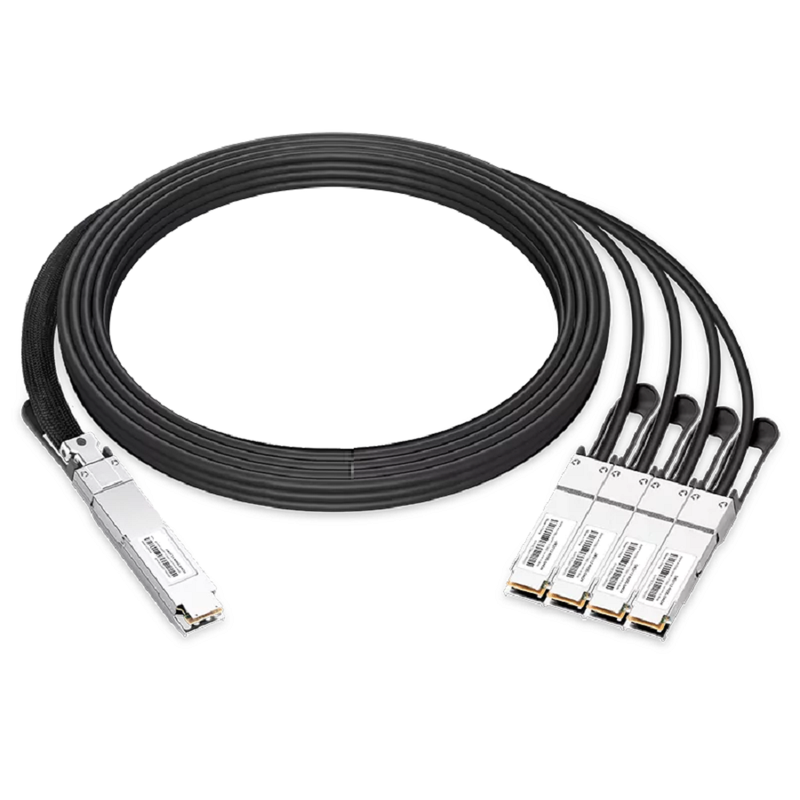 NVIDIA/Mellanox MCP7Y40-N003 Compatible DAC 3m (10ft) Twin-port 2x400Gb/s OSFP Finned Top to 4x200Gb/s QSFP112 Flat Top InfiniBand NDR Passive Copper Splitter Cable SFPS
