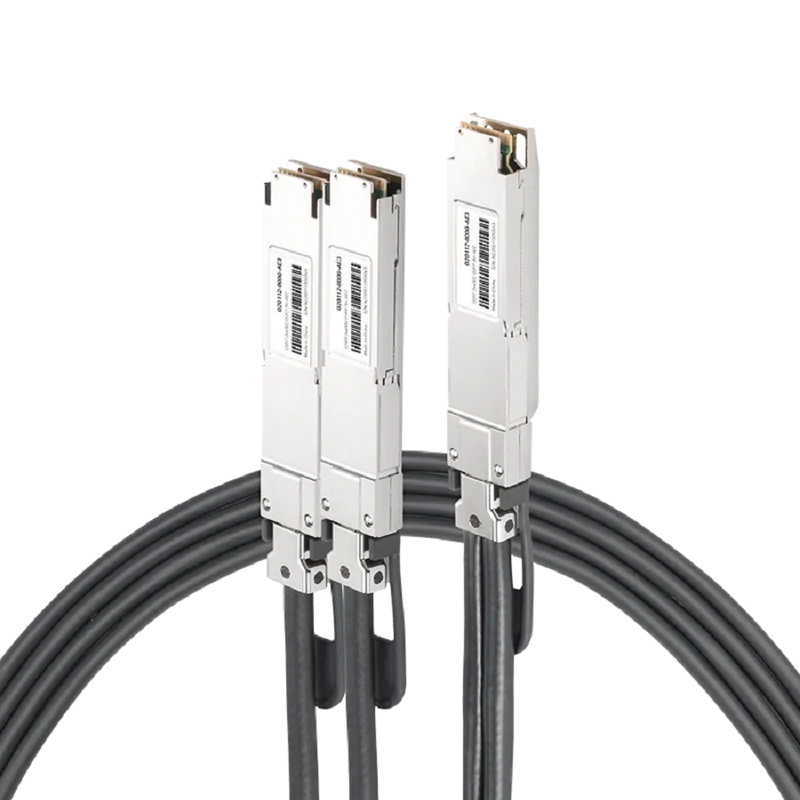 Cisco Compatible AEC 3m (10ft) Twin-port 2x400Gb/s OSFP Finned Top to 2x400Gb/s OSFP Flat Top Active Electrical Splitter Cable SFPS
