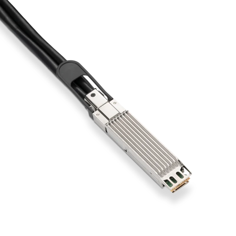 Cisco Compatible AEC 3m (10ft) Twin-port 2x400Gb/s OSFP Finned Top to 2x400Gb/s OSFP Flat Top Active Electrical Splitter Cable SFPS