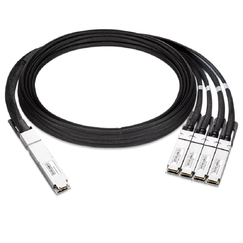 NVIDIA/Mellanox Compatible ACC 3m (10ft) Twin-port 2x400Gb/s OSFP Finned Top to 4x200Gb/s QSFP112 Flat Top Active Copper Splitter Cable SFPS