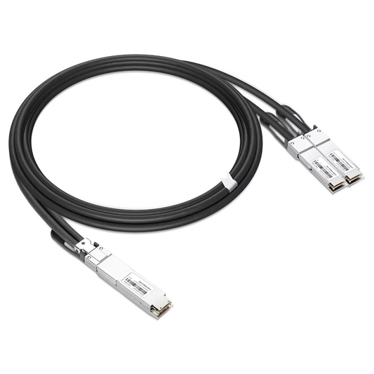NVIDIA/Mellanox Compatible AEC 5m (16ft) Twin-port 2x400Gb/s OSFP Finned Top to 2x400Gb/s OSFP Flat Top Active Electrical Splitter Cable SFPS