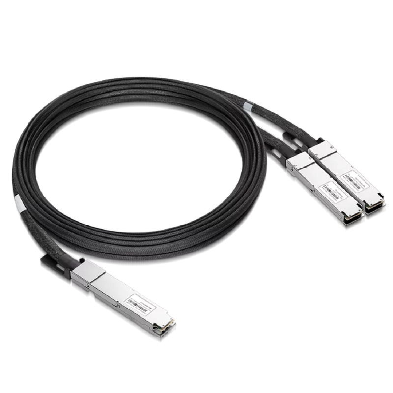 NVIDIA/Mellanox Compatible AEC 3m (10ft) Twin-port 2x400Gb/s OSFP Finned Top to 2x400Gb/s OSFP Flat Top InfiniBand NDR Active Electrical Splitter Cable SFPS