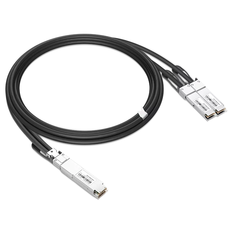 NVIDIA/Mellanox Compatible AEC 6m (20ft) Twin-port 2x400Gb/s OSFP Finned Top to 2x400Gb/s OSFP Flat Top Active Electrical Splitter Cable SFPS