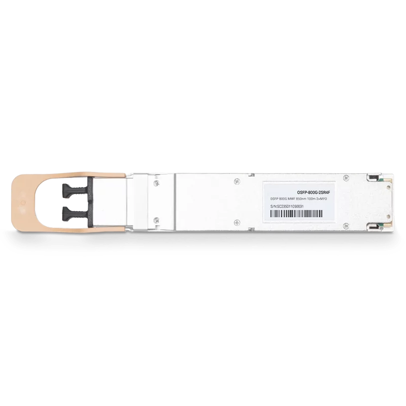 NVIDIA/Mellanox Compatible Coherent VCSEL & Broadcom DSP 800G OSFP 2xSR4/SR8 850nm 100m PAM4 DOM Two MPO-12/APC MMF Transceiver Module (Flat Top) for ConnectX-8 C8180 SuperNIC SFPS