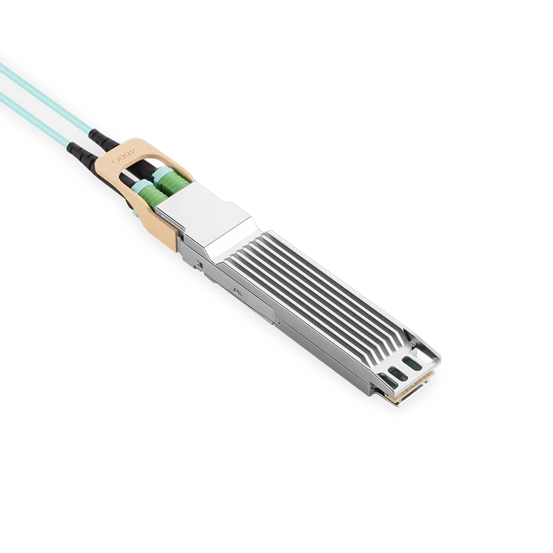 NVIDIA/Mellanox MFA7U10-H003 Compatible AOC 3m (10ft) 400Gb/s OSFP to 2x200Gb/s QSFP56 InfiniBand HDR Active Optical Splitter Cable (Finned Top, 850nm, MMF, LSZH) SFPS