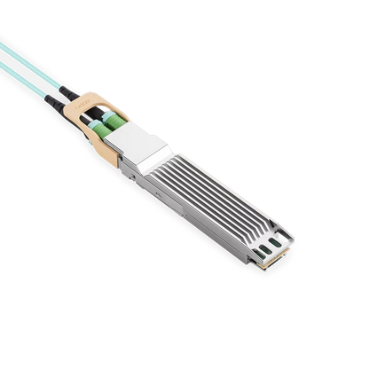 NVIDIA/Mellanox MFA7U10-H005 Compatible AOC 5m (16ft) 400Gb/s OSFP to 2x200Gb/s QSFP56 InfiniBand HDR Active Optical Splitter Cable (Finned Top, 850nm, MMF, LSZH) SFPS