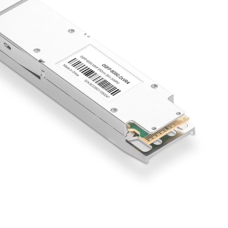 NVIDIA/Mellanox MMA4Z00-NS-T Broadcom DSP & Broadcom VCSEL Compatible 800G OSFP 2xVR4/VR8 850nm 50m PAM4 DOM MPO/MTP MMF Transceiver Module for SN5610 Series Switch SFPS