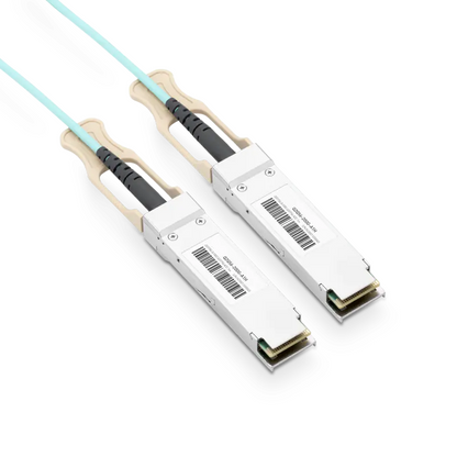 NVIDIA/Mellanox MFS1S50-V001E Compatible AOC 1m (3ft) Ethernet 200GbE to 2x100GbE QSFP56 to Active Optical Splitter Cable SFPS